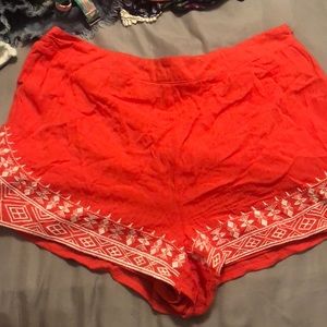 Coral Forever 21 Shorts